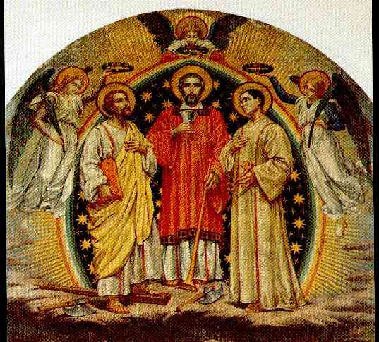 La Gloria dei SS. Martiri Sisinio, Martirio e Alessandro, Basilica di Sanzeno, Trento