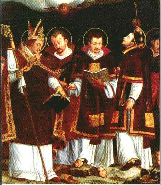 S.Vigilio Vescovo e i SS. Martiri Sisinio, Martirio e Alessandro, Paolo Naurizio, 1583, Museo Diocesano Tridentino