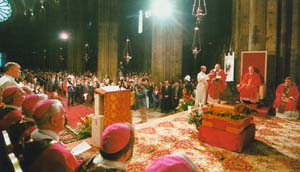 Celebrazione presieduta dal cardinal Carlo Maria Martini